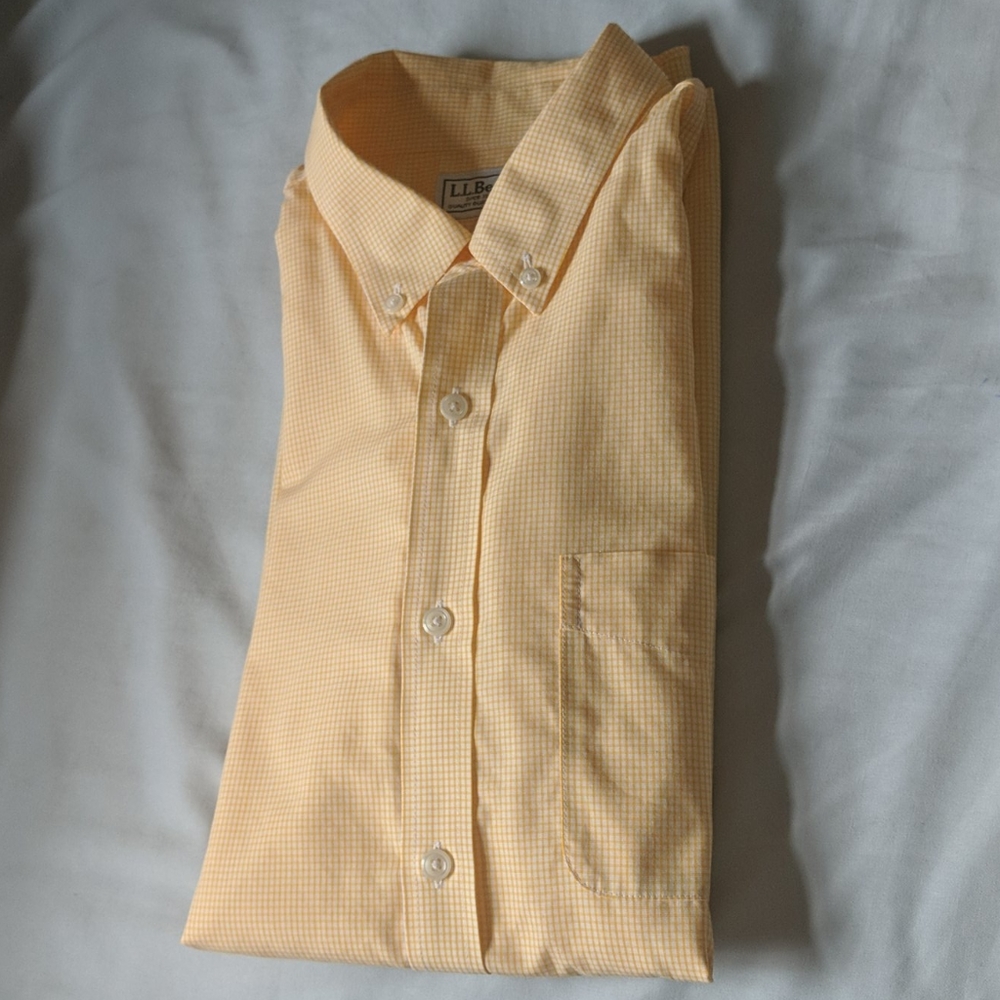 L.L Bean Men's Plaid Button Shirt